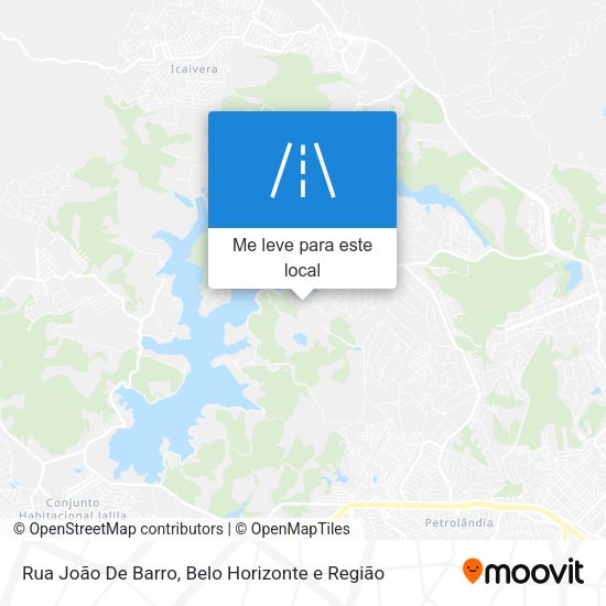 Rua João De Barro mapa