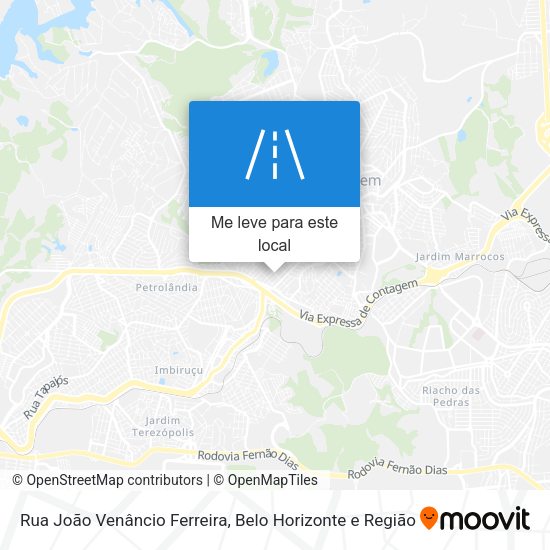 Rua João Venâncio Ferreira mapa
