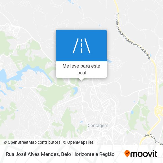 Rua José Alves Mendes mapa