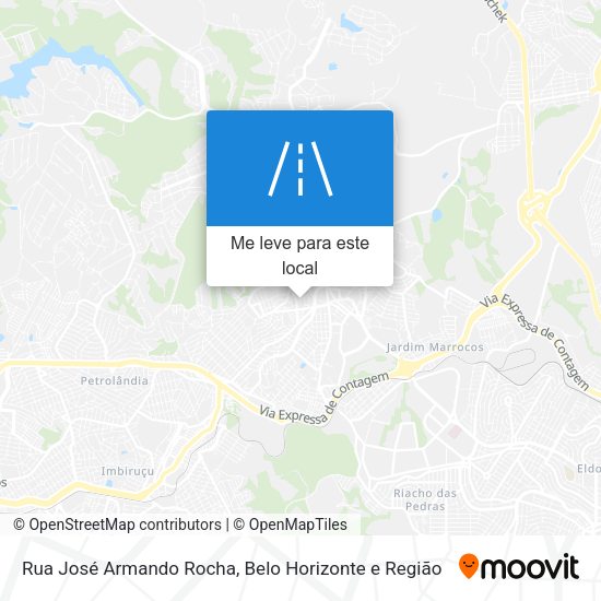 Rua José Armando Rocha mapa