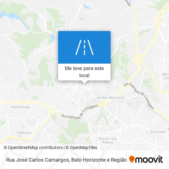 Rua José Carlos Camargos mapa