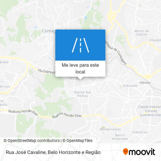 Rua José Cavaline mapa