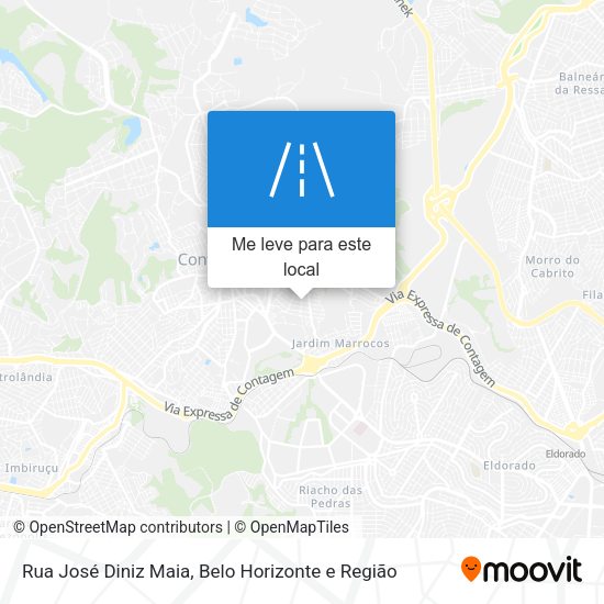 Rua José Diniz Maia mapa