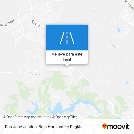Rua José Justino mapa