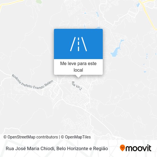 Rua José Maria Chiodi mapa