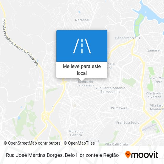 Rua José Martins Borges mapa