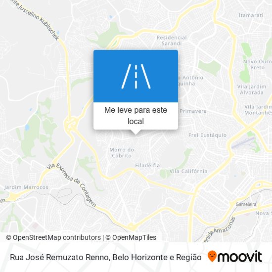 Rua José Remuzato Renno mapa