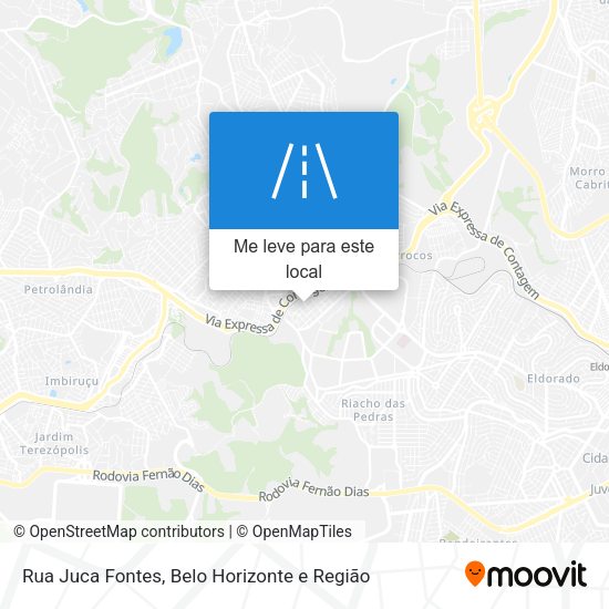 Rua Juca Fontes mapa
