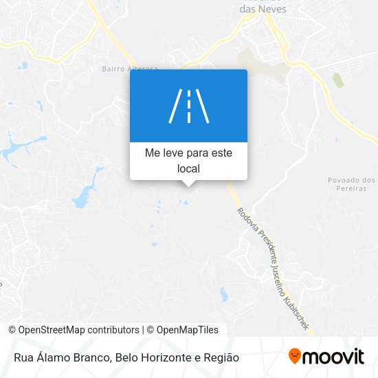 Rua Álamo Branco mapa