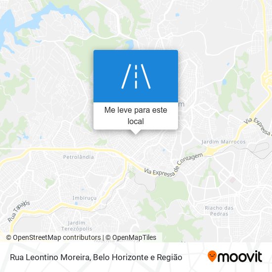 Rua Leontino Moreira mapa