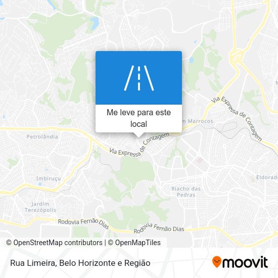 Rua Limeira mapa