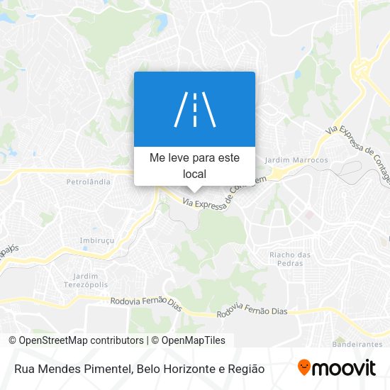 Rua Mendes Pimentel mapa