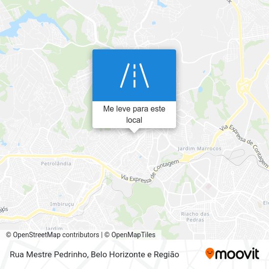 Rua Mestre Pedrinho mapa