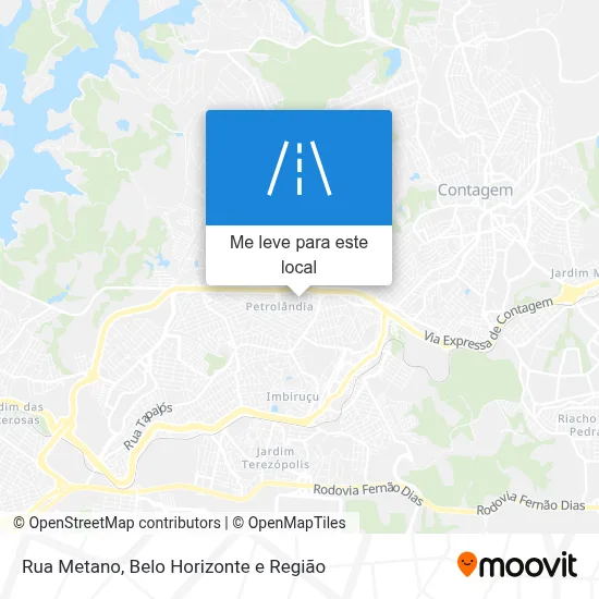 Rua Metano mapa