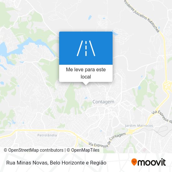 Rua Minas Novas mapa