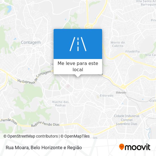 Rua Moara mapa