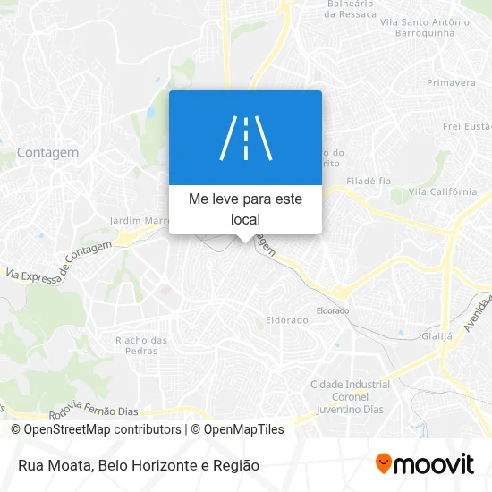 Rua Moata mapa