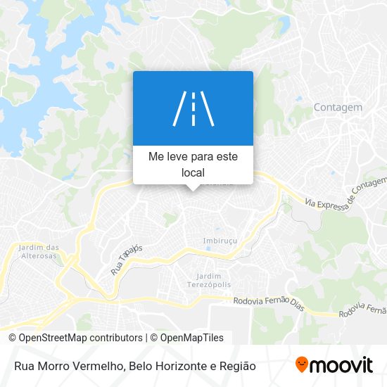 Rua Morro Vermelho mapa