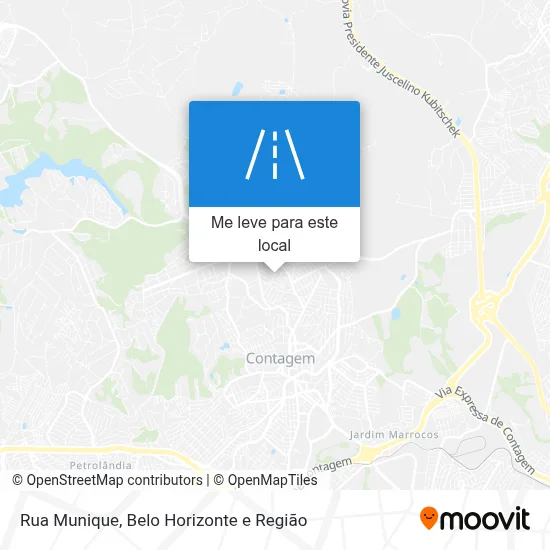 Rua Munique mapa