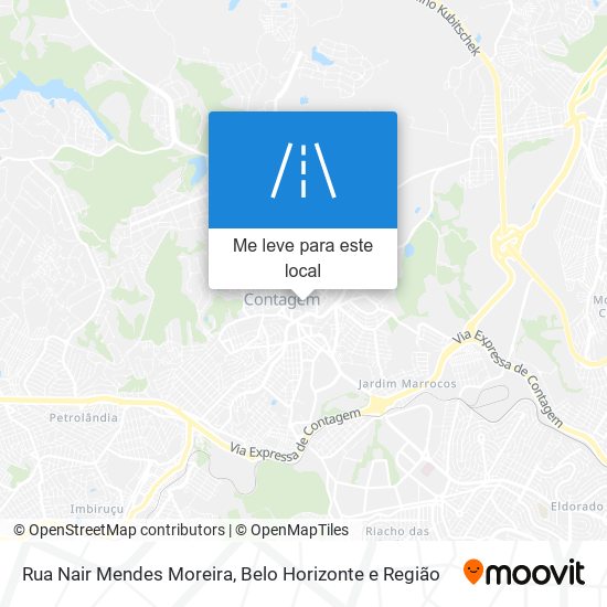 Rua Nair Mendes Moreira mapa