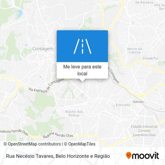 Rua Necésio Tavares mapa