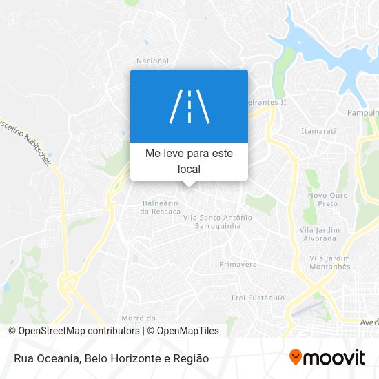 Rua Oceania mapa