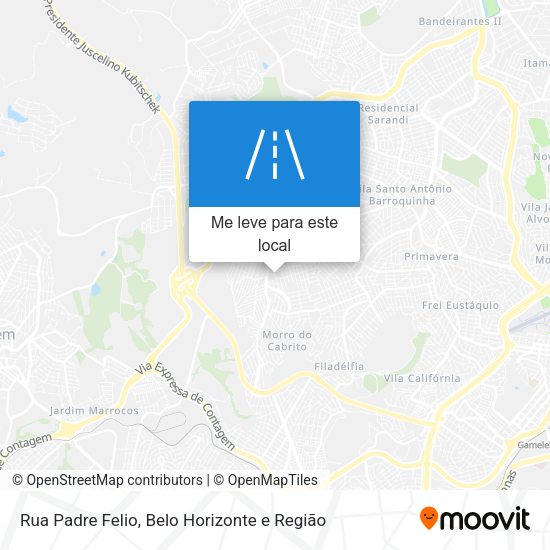 Rua Padre Felio mapa