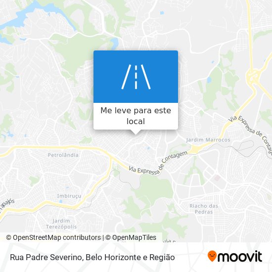 Rua Padre Severino mapa