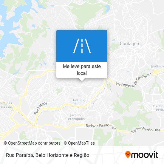 Rua Paraíba mapa