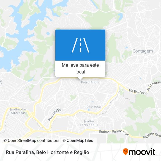 Rua Parafina mapa
