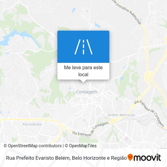 Rua Prefeito Evaristo Belém mapa