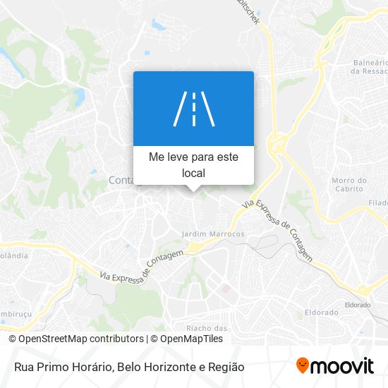 Rua Primo Horário mapa