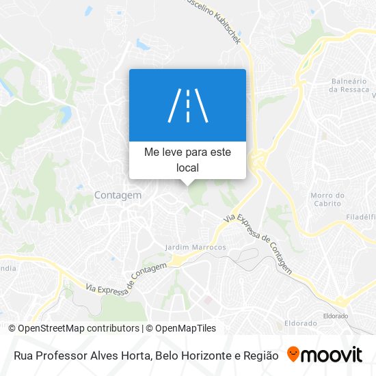 Rua Professor Alves Horta mapa