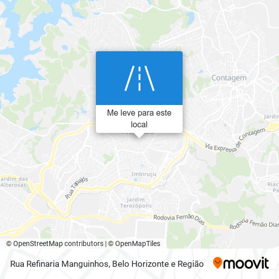 Rua Refinaria Manguinhos mapa