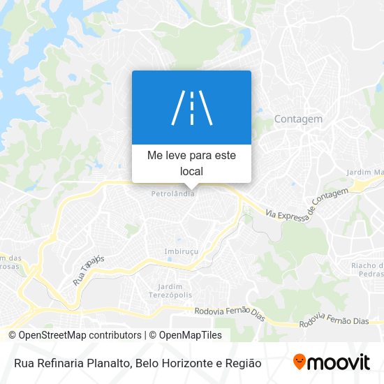 Rua Refinaria Planalto mapa