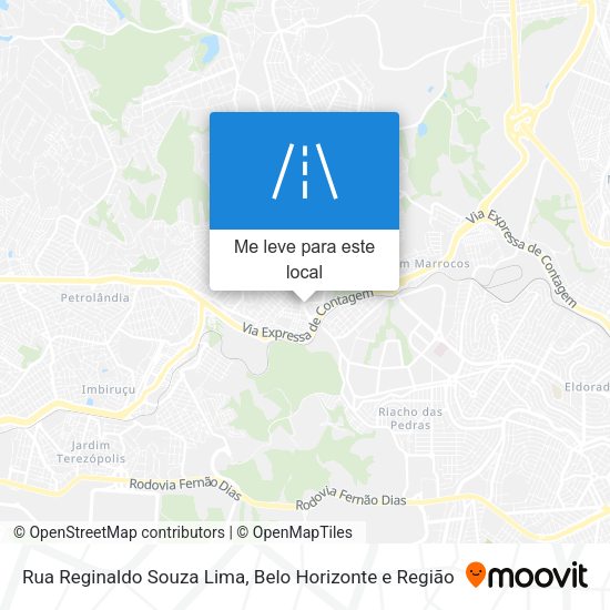 Rua Reginaldo Souza Lima mapa
