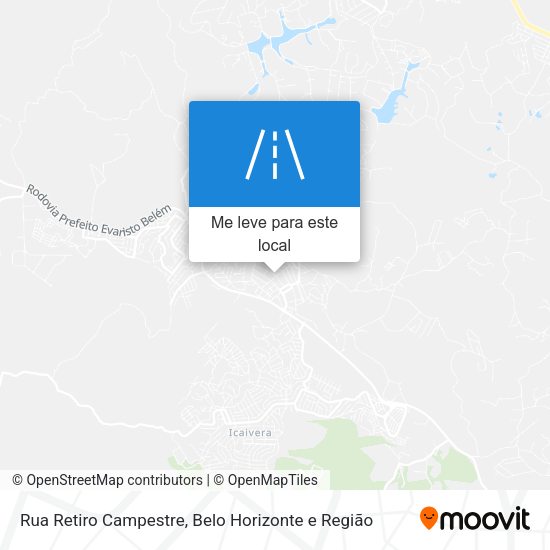Rua Retiro Campestre mapa