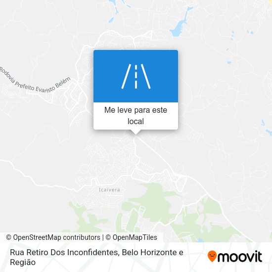 Rua Retiro Dos Inconfidentes mapa