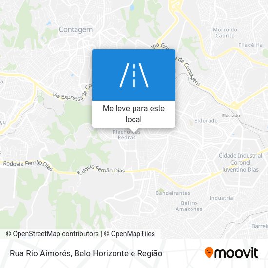 Rua Rio Aimorés mapa