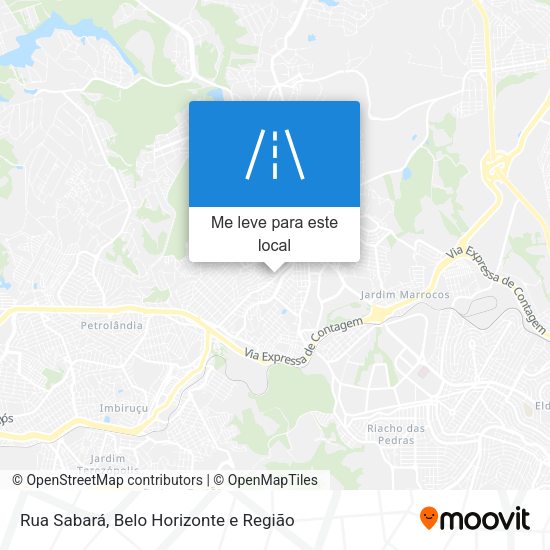 Rua Sabará mapa