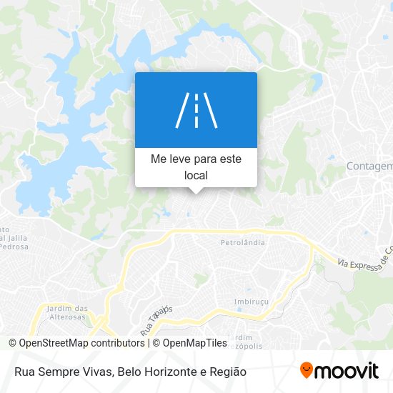 Rua Sempre Vivas mapa