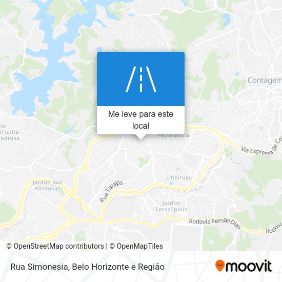 Rua Simonesia mapa