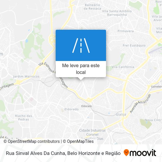 Rua Sinval Alves Da Cunha mapa