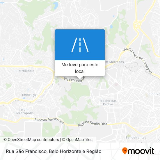 Rua São Francisco mapa