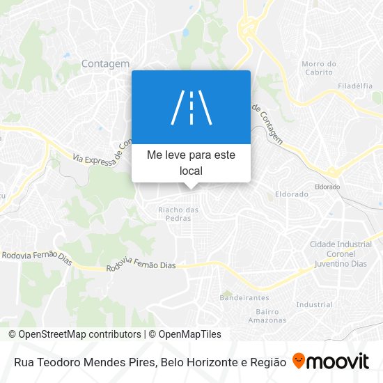 Rua Teodoro Mendes Pires mapa