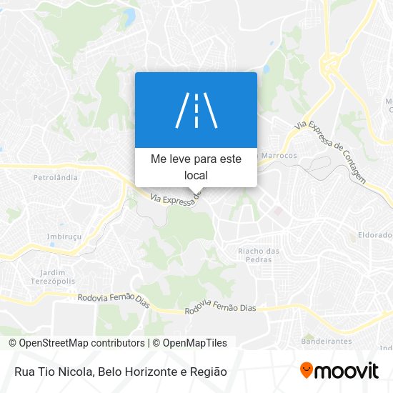 Rua Tio Nicola mapa