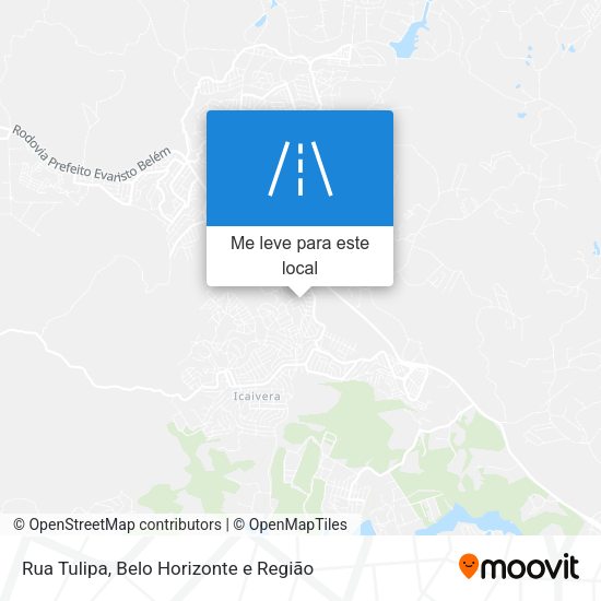 Rua Tulipa mapa