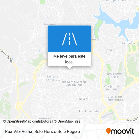 Rua Vila Velha mapa