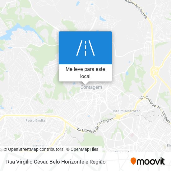 Rua Virgílio César mapa