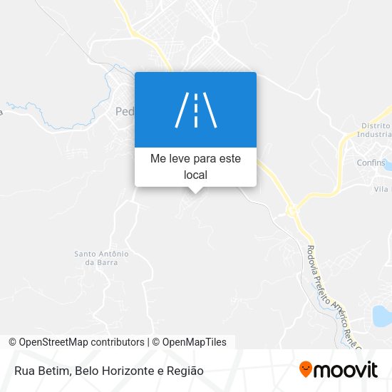 Rua Betim mapa